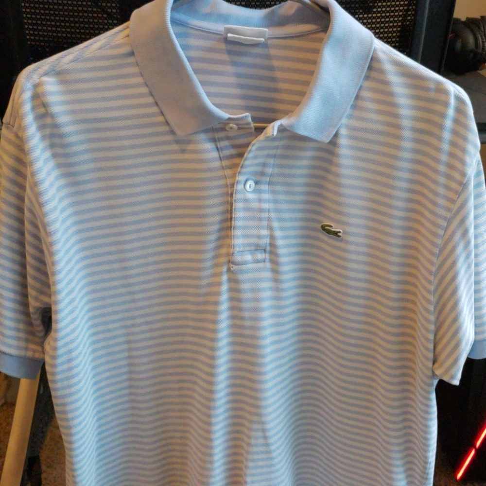 Light blue lacoste polo